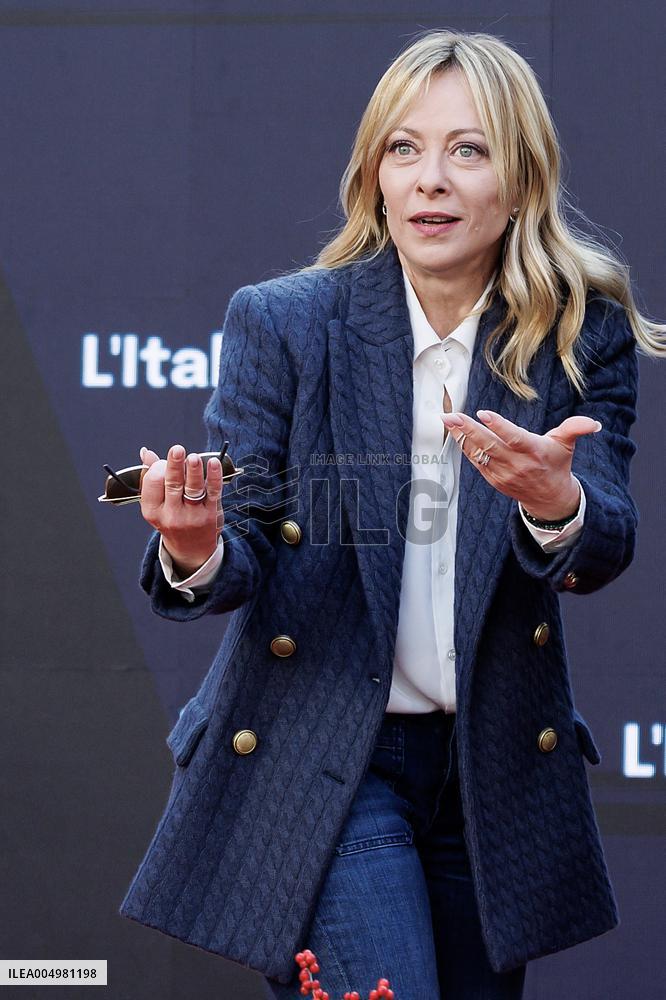 Giorgia Meloni At Last Day of Atreyu 2025 - Rome