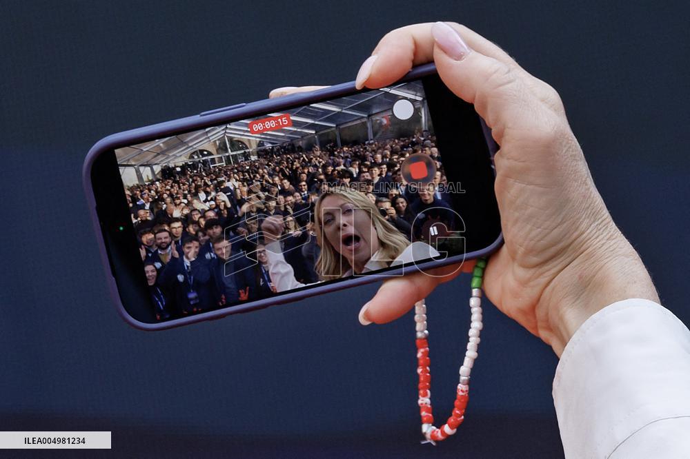 Giorgia Meloni At Last Day of Atreyu 2025 - Rome