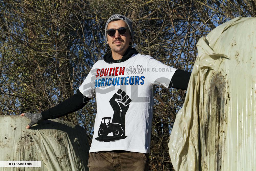 Farmers Protest And Block On Highway A64 - France