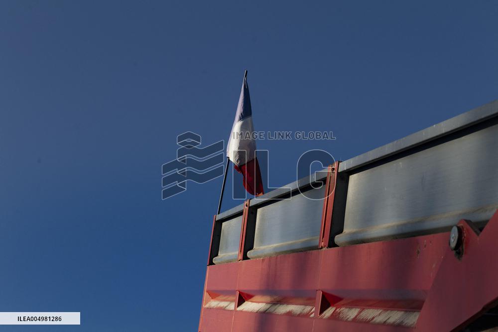 Farmers Protest And Block On Highway A64 - France