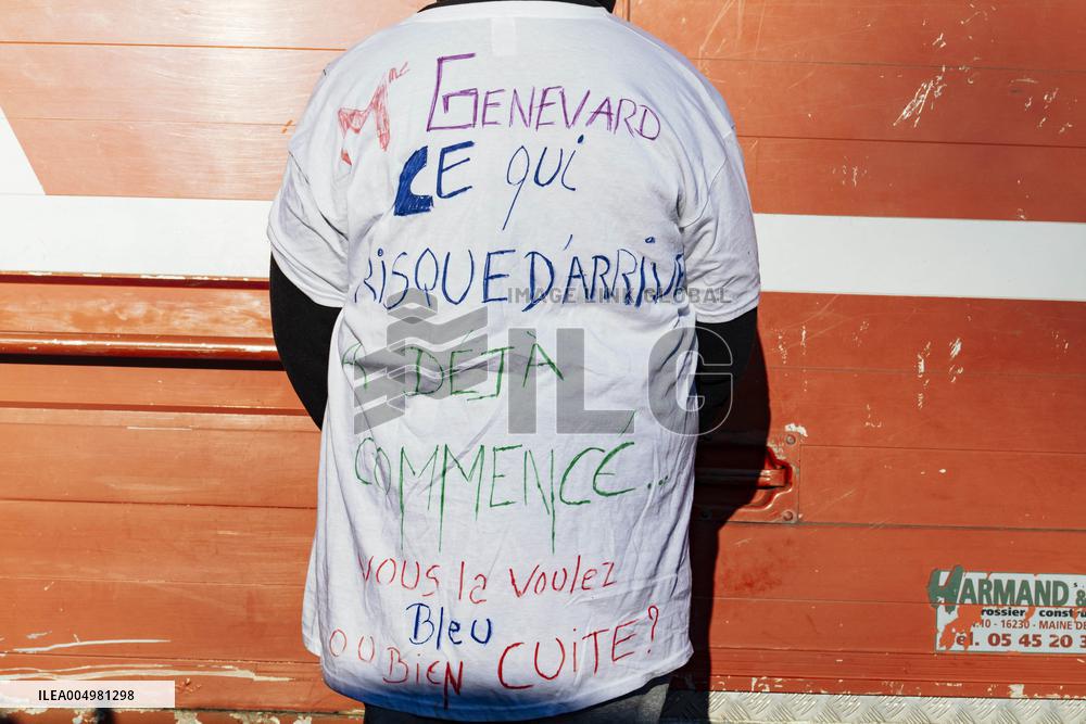 Farmers Protest And Block On Highway A64 - France