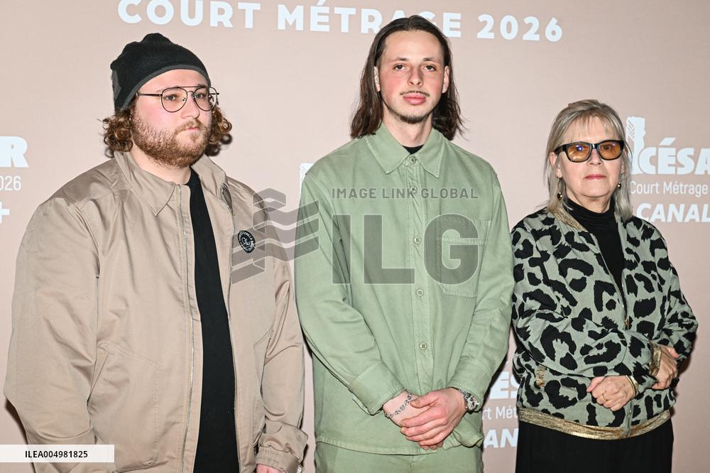Photocall Courts Metrages Cesar 2026 in Paris FA