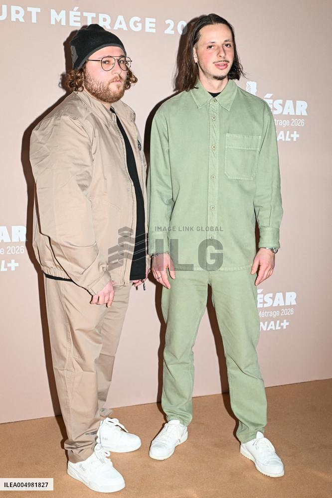 Photocall Courts Metrages Cesar 2026 in Paris FA