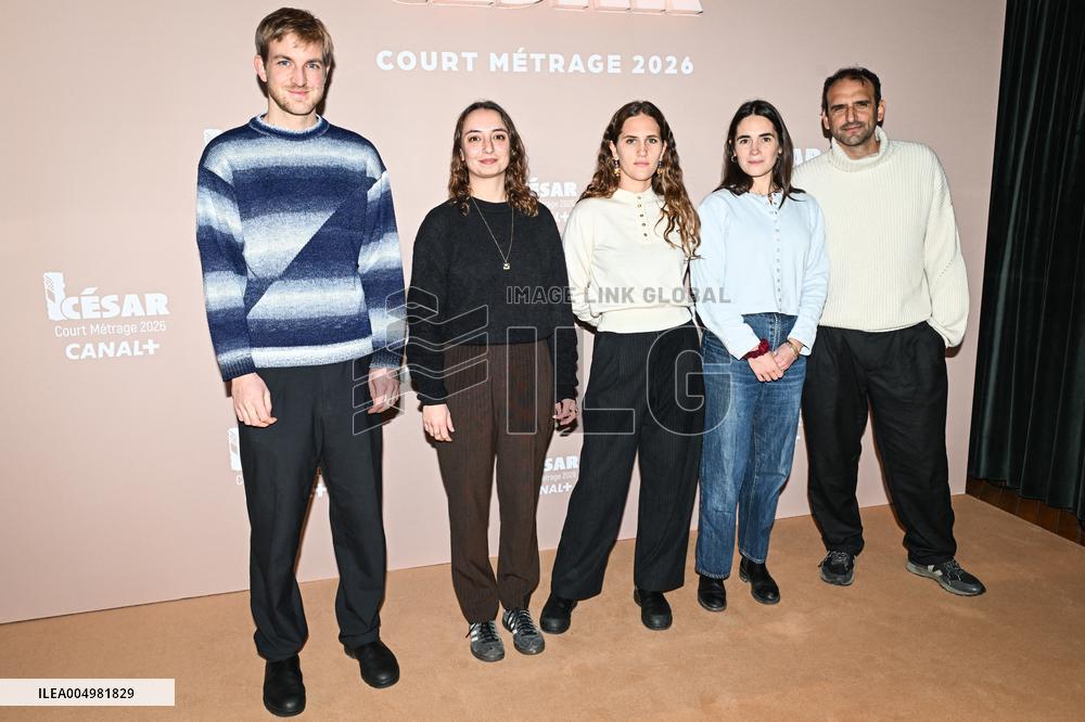 Photocall Courts Metrages Cesar 2026 in Paris FA