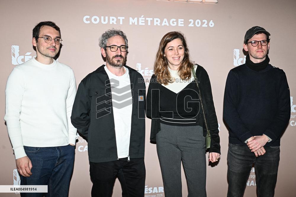 Photocall Courts Metrages Cesar 2026 in Paris FA