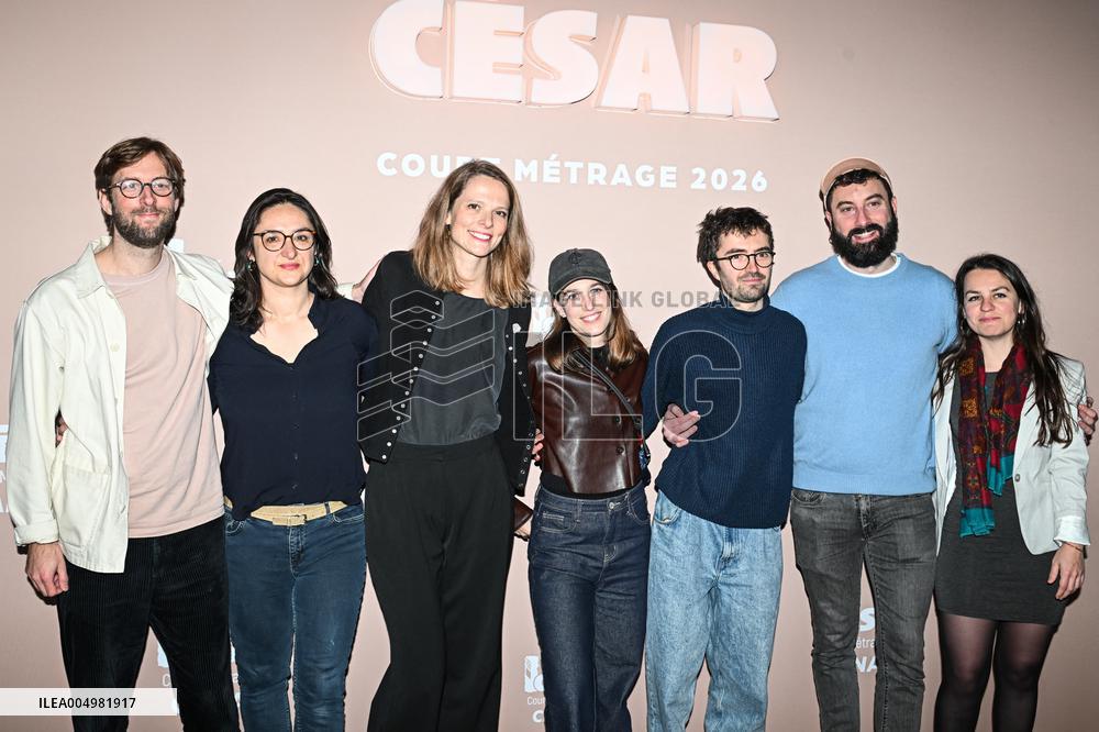 Photocall Courts Metrages Cesar 2026 in Paris FA