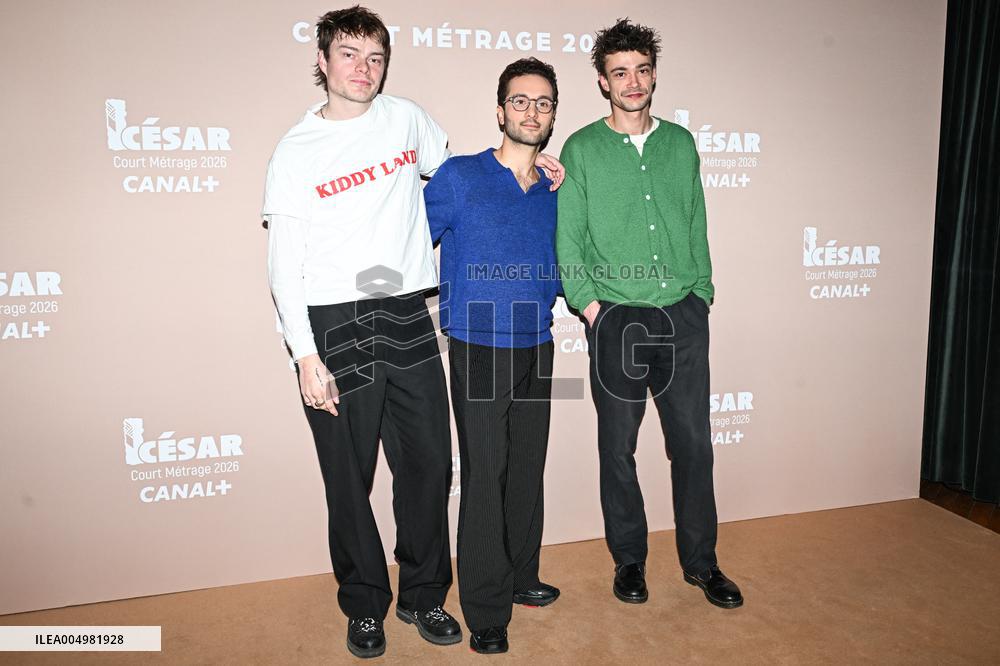 Photocall Courts Metrages Cesar 2026 in Paris FA