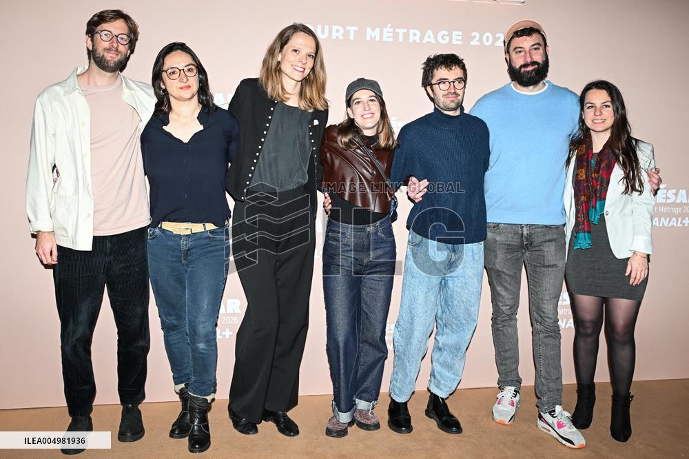 Photocall Courts Metrages Cesar 2026 in Paris FA