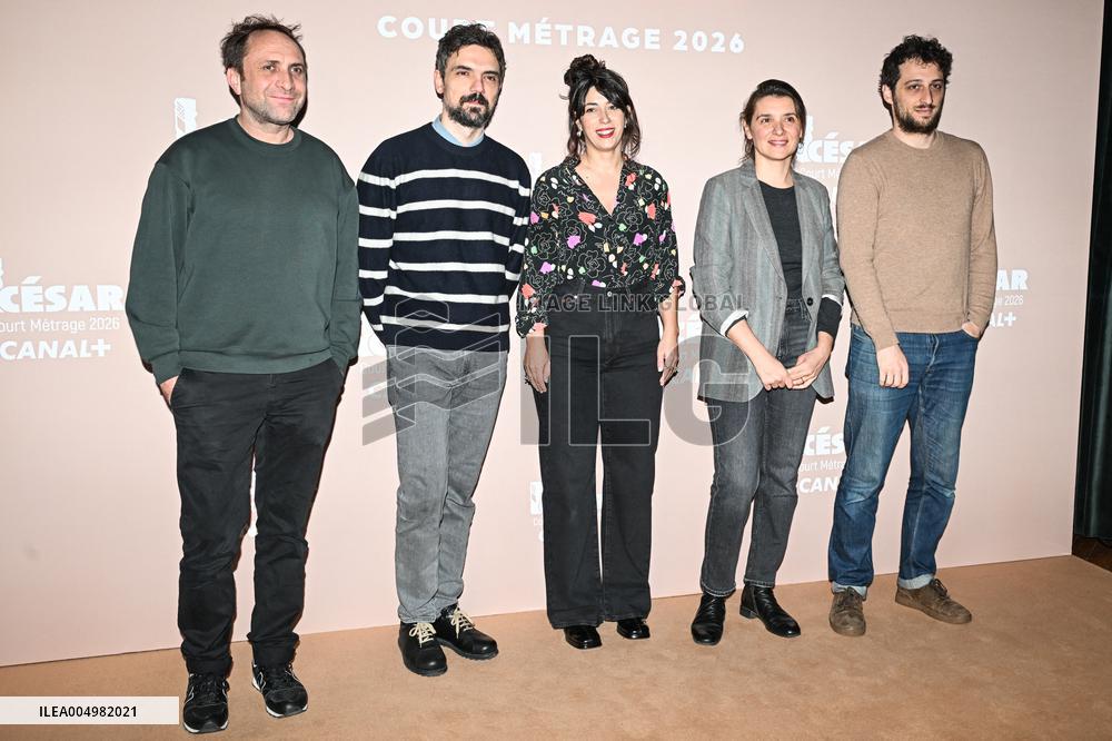 Photocall Courts Metrages Cesar 2026 in Paris FA