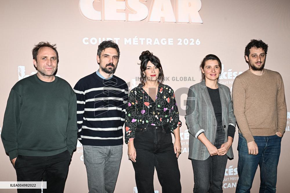 Photocall Courts Metrages Cesar 2026 in Paris FA