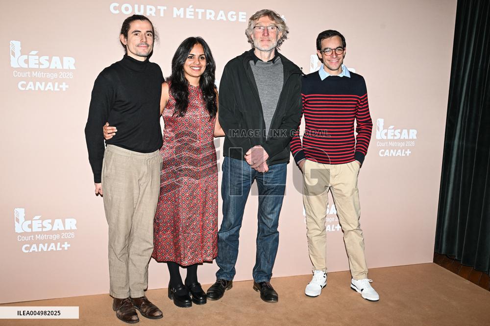 Photocall Courts Metrages Cesar 2026 in Paris FA