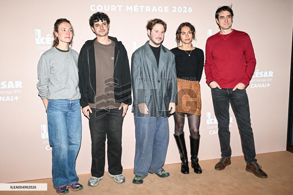 Photocall Courts Metrages Cesar 2026 in Paris FA