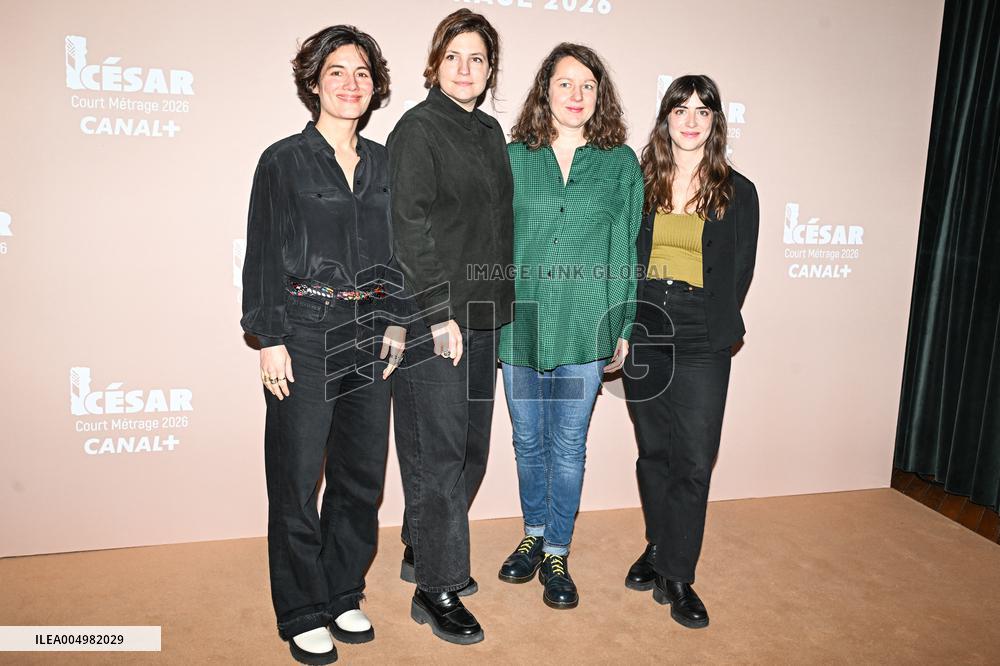 Photocall Courts Metrages Cesar 2026 in Paris FA