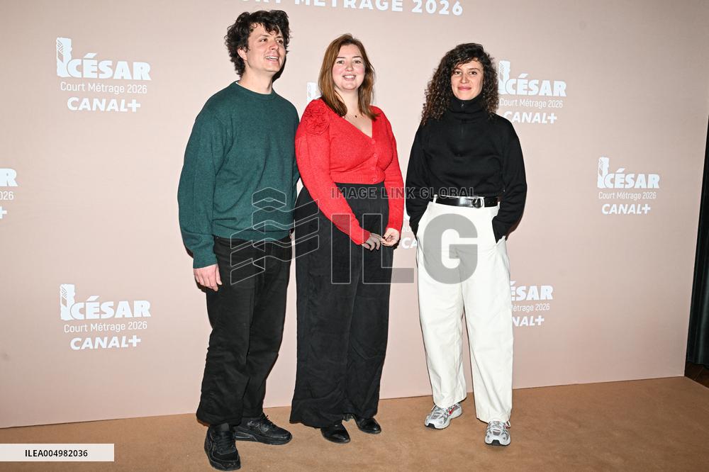 Photocall Courts Metrages Cesar 2026 in Paris FA