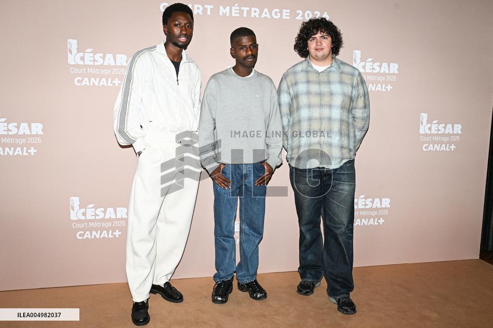 Photocall Courts Metrages Cesar 2026 in Paris FA