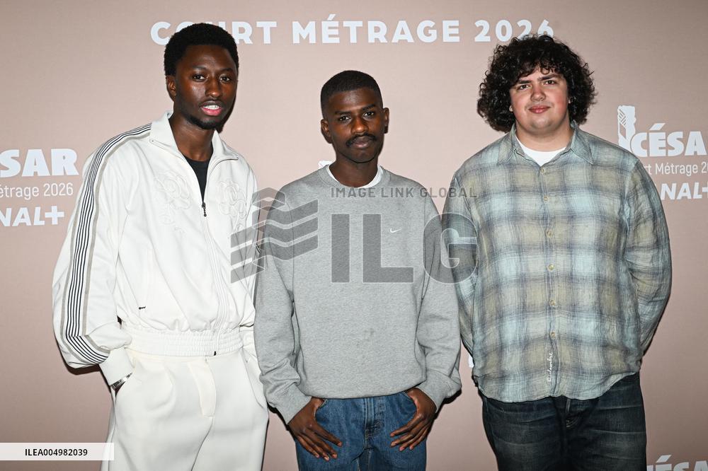 Photocall Courts Metrages Cesar 2026 in Paris FA