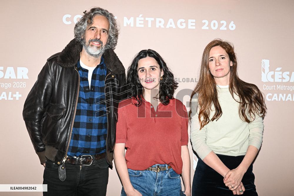 Photocall Courts Metrages Cesar 2026 in Paris FA
