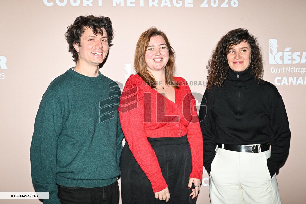Photocall Courts Metrages Cesar 2026 in Paris FA