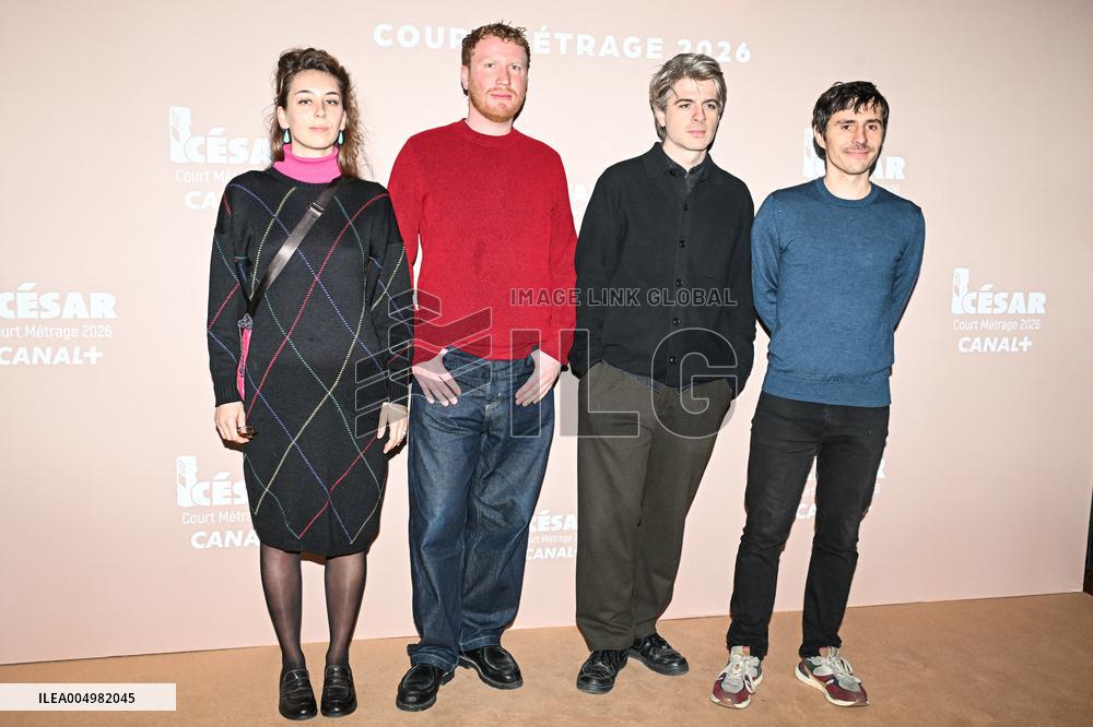 Photocall Courts Metrages Cesar 2026 in Paris FA