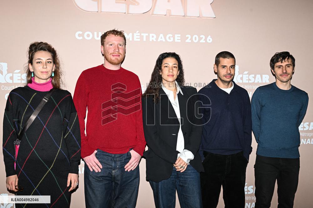Photocall Courts Metrages Cesar 2026 in Paris FA