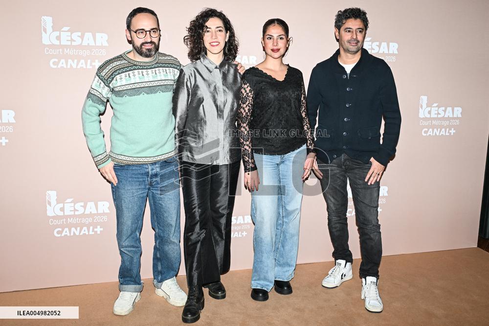 Photocall Courts Metrages Cesar 2026 in Paris FA