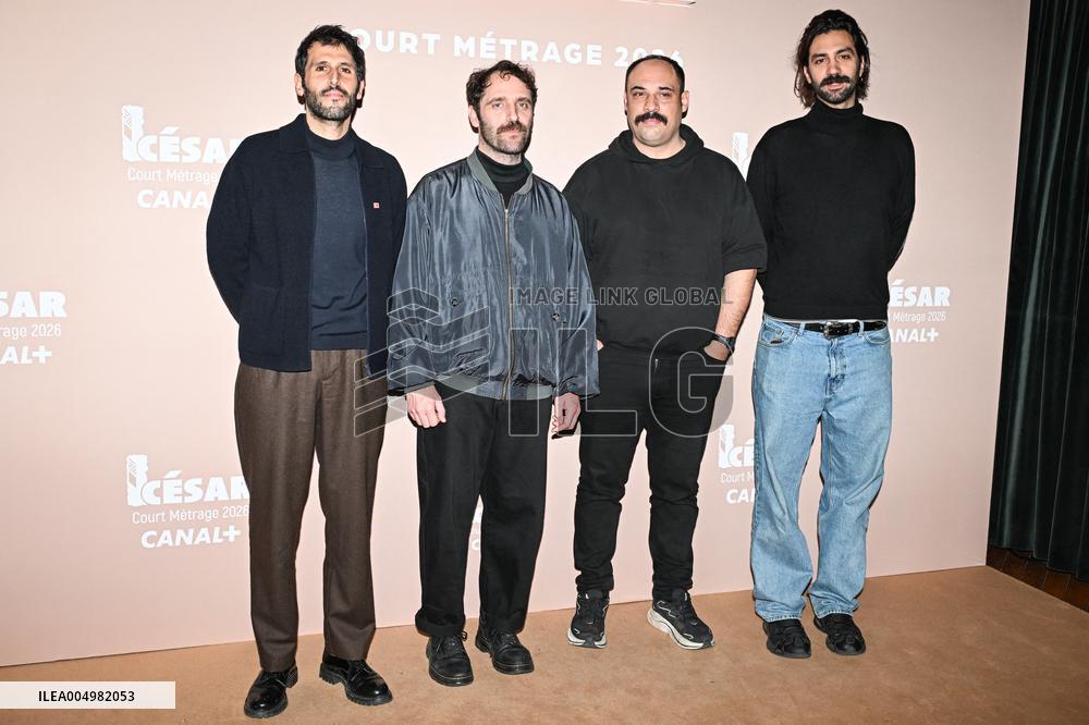 Photocall Courts Metrages Cesar 2026 in Paris FA