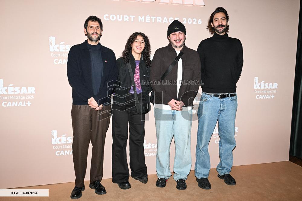 Photocall Courts Metrages Cesar 2026 in Paris FA