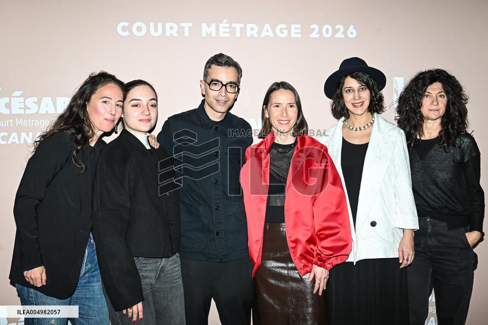 Photocall Courts Metrages Cesar 2026 in Paris FA