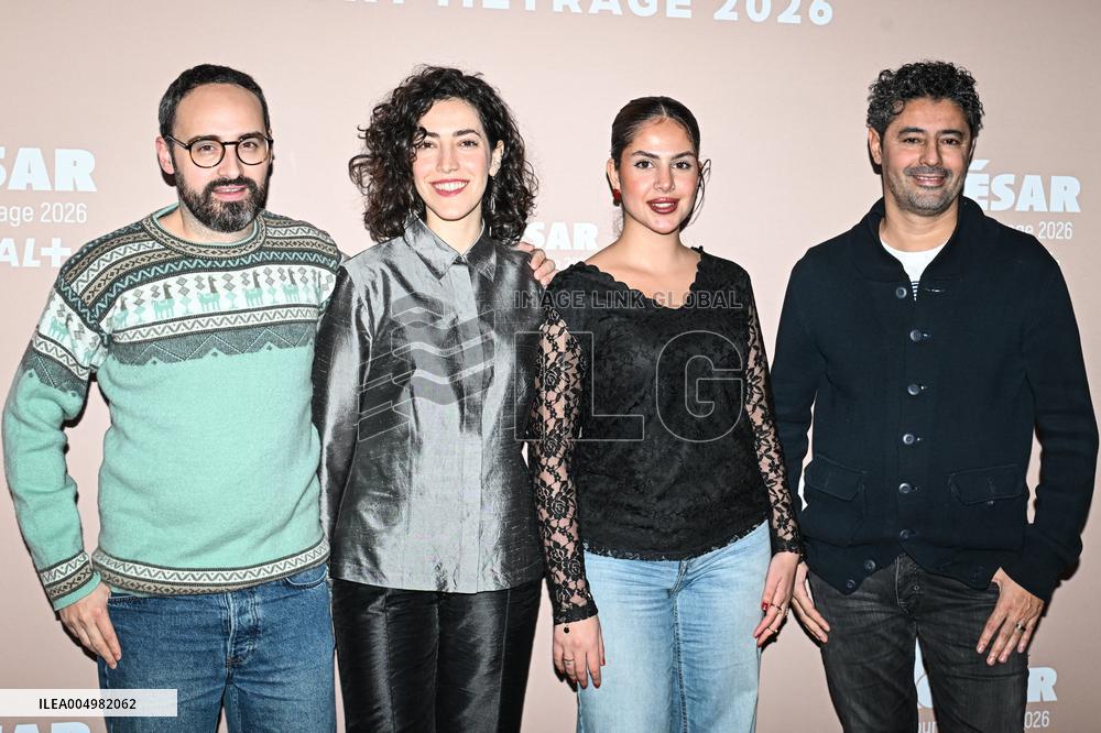 Photocall Courts Metrages Cesar 2026 in Paris FA