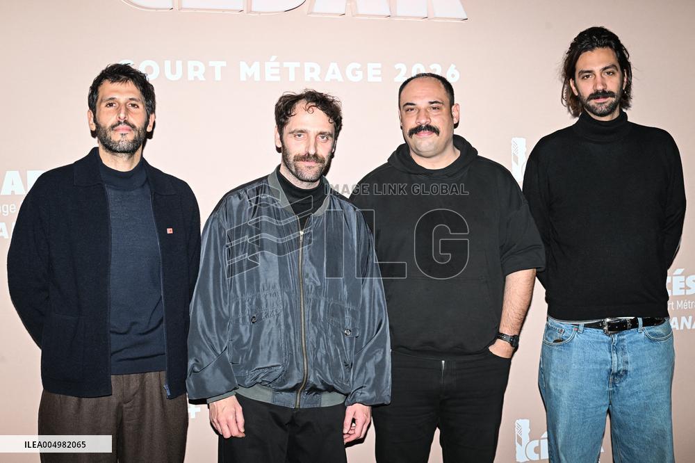 Photocall Courts Metrages Cesar 2026 in Paris FA