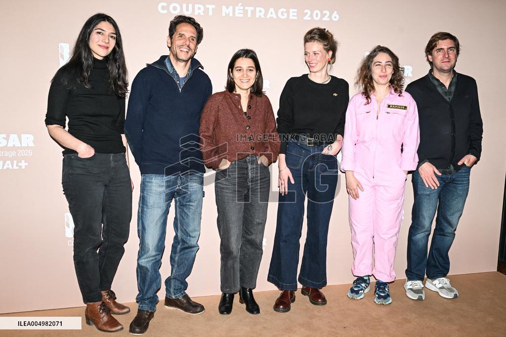 Photocall Courts Metrages Cesar 2026 in Paris FA