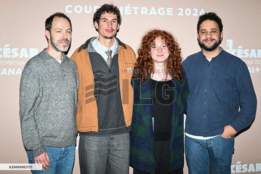 Photocall Courts Metrages Cesar 2026 in Paris FA