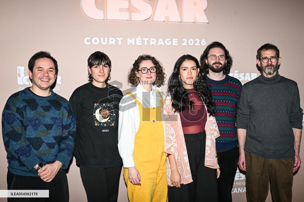 Photocall Courts Metrages Cesar 2026 in Paris FA