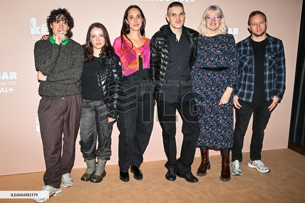 Photocall Courts Metrages Cesar 2026 in Paris FA