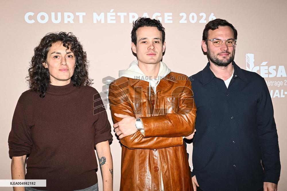 Photocall Courts Metrages Cesar 2026 in Paris FA