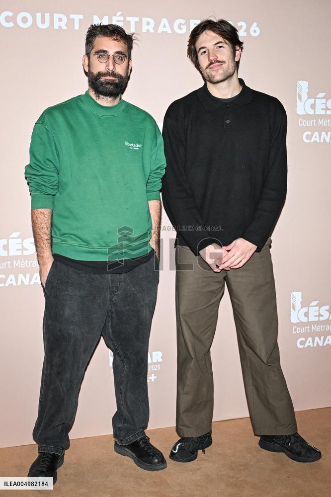 Photocall Courts Metrages Cesar 2026 in Paris FA
