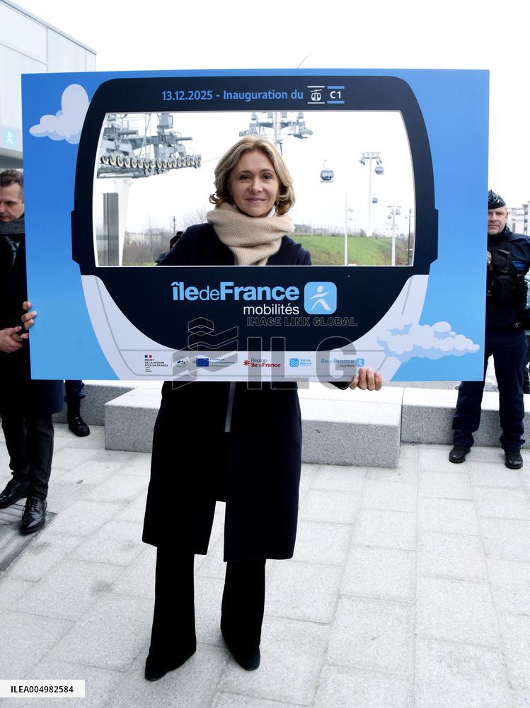 Valerie Pecresse At Cable C1 Inauguration - Creteil