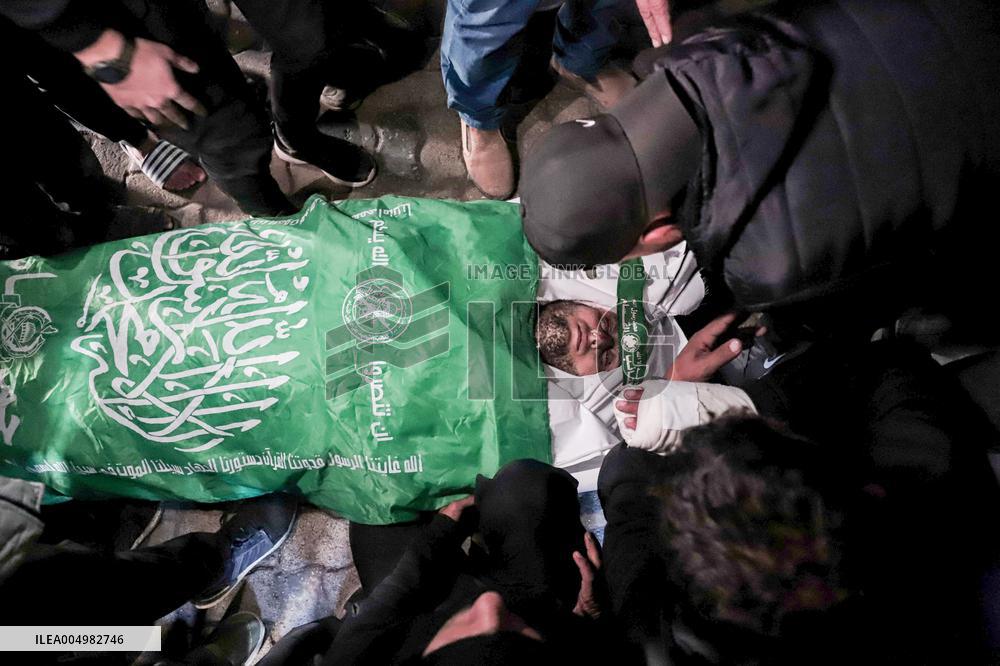 Funeral for Palestinians Killed - Gaza Airstrike