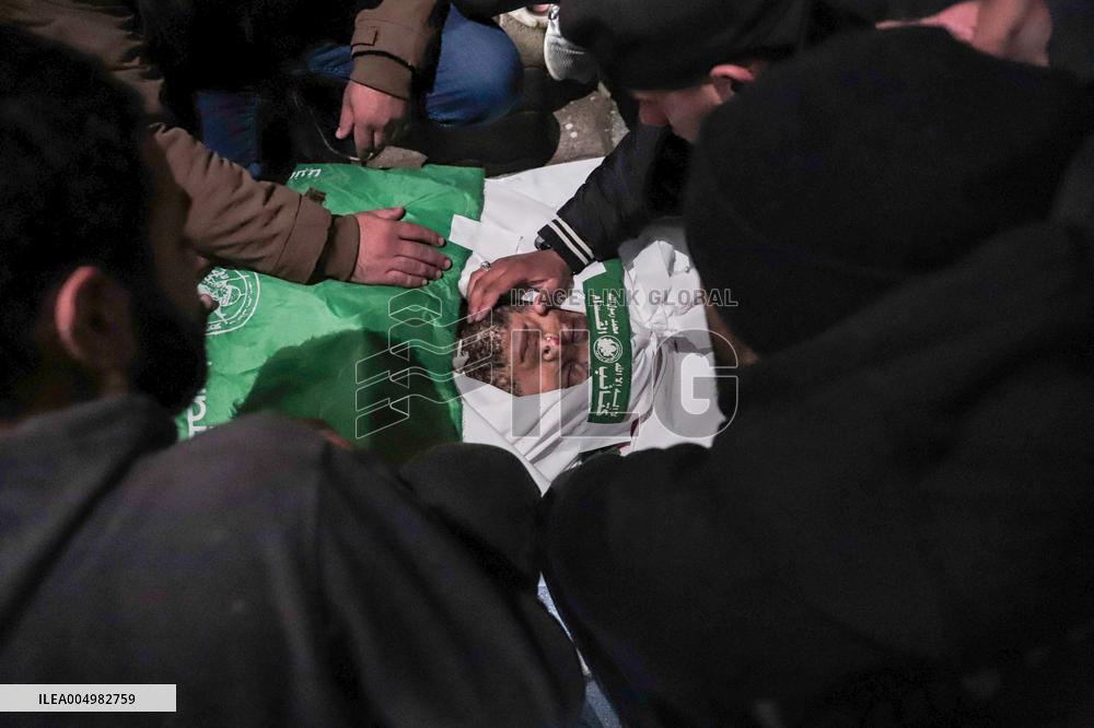 Funeral for Palestinians Killed - Gaza Airstrike