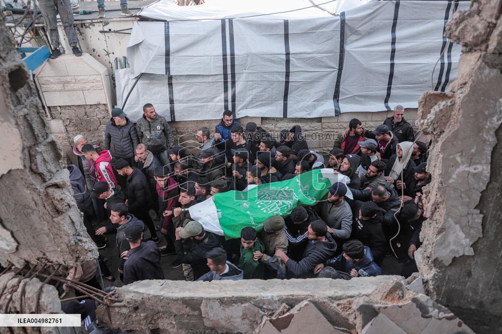 Funeral for Palestinians Killed - Gaza Airstrike