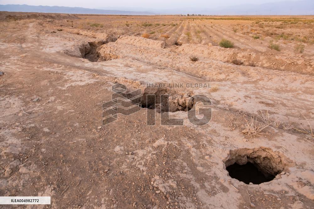 Subsidence in Neyshabur Iran