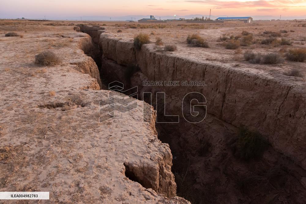 Subsidence in Neyshabur Iran