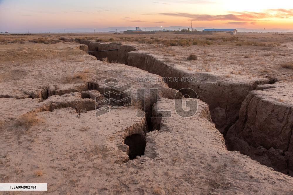 Subsidence in Neyshabur Iran