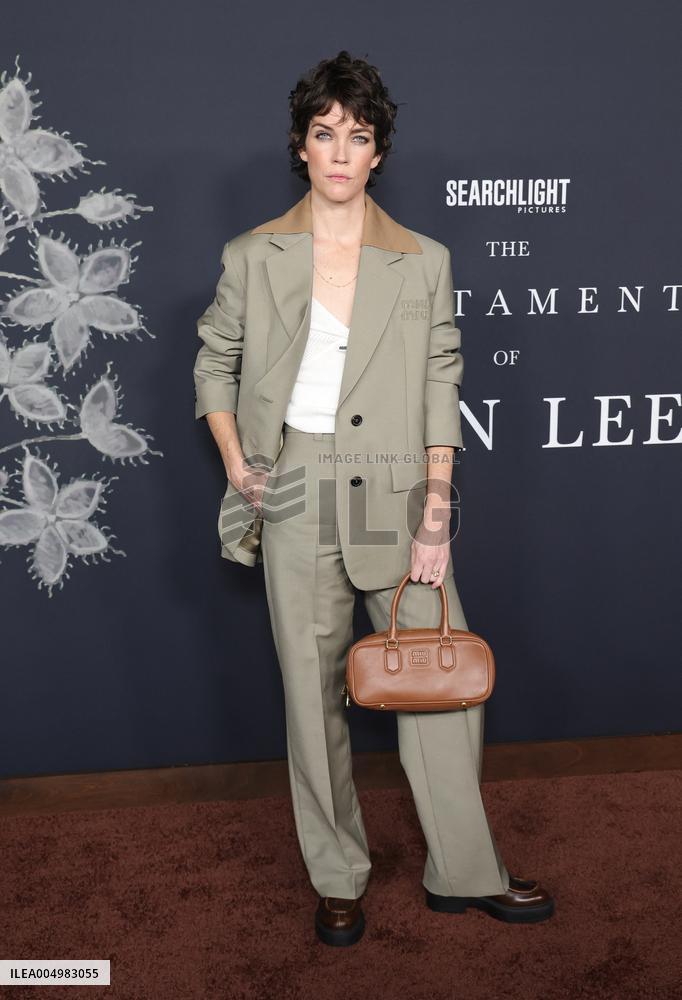 The Testament Of Ann Lee Premiere - LA