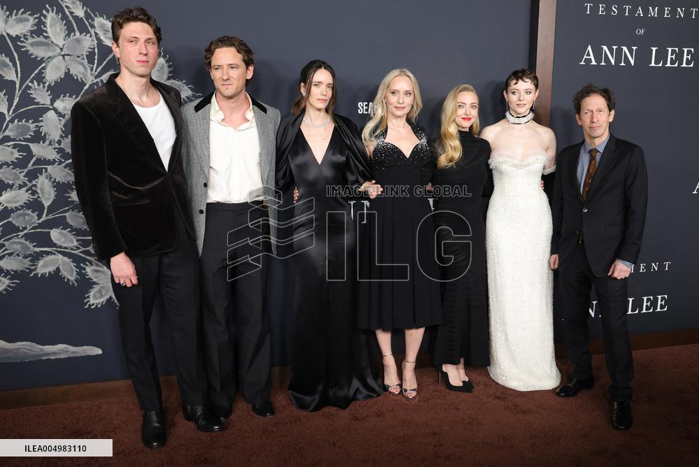 The Testament Of Ann Lee Premiere - LA
