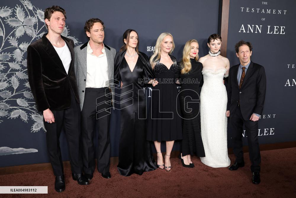 The Testament Of Ann Lee Premiere - LA