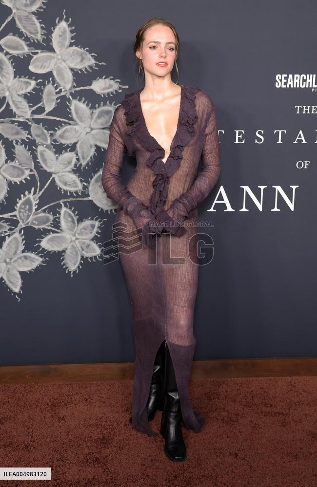 The Testament Of Ann Lee Premiere - LA