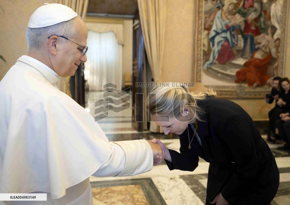 Pope Leo XIV Meets Marion Marechal Le Pen - Vatican