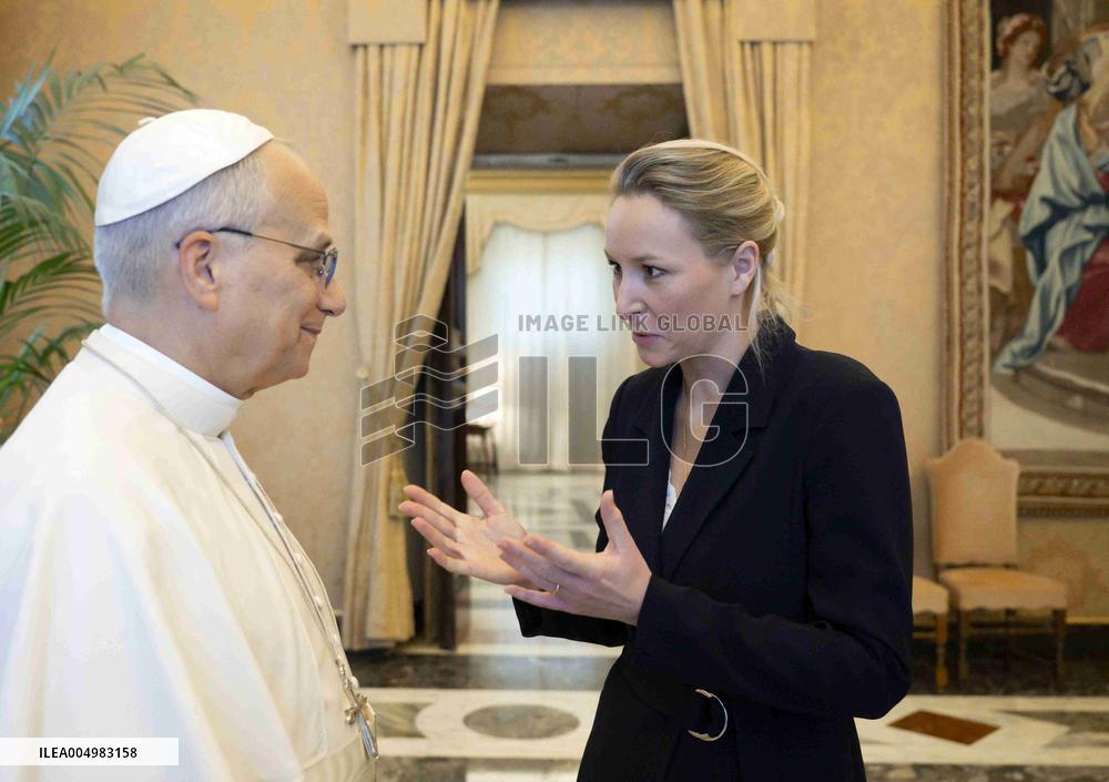 Pope Leo XIV Meets Marion Marechal Le Pen - Vatican