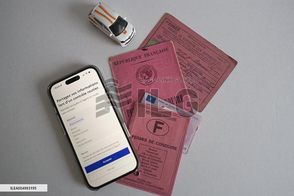 French Driving License Evolution Illustration - France